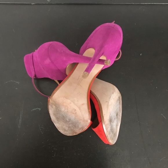 Zara Color Block Heels - Picture 6 of 6